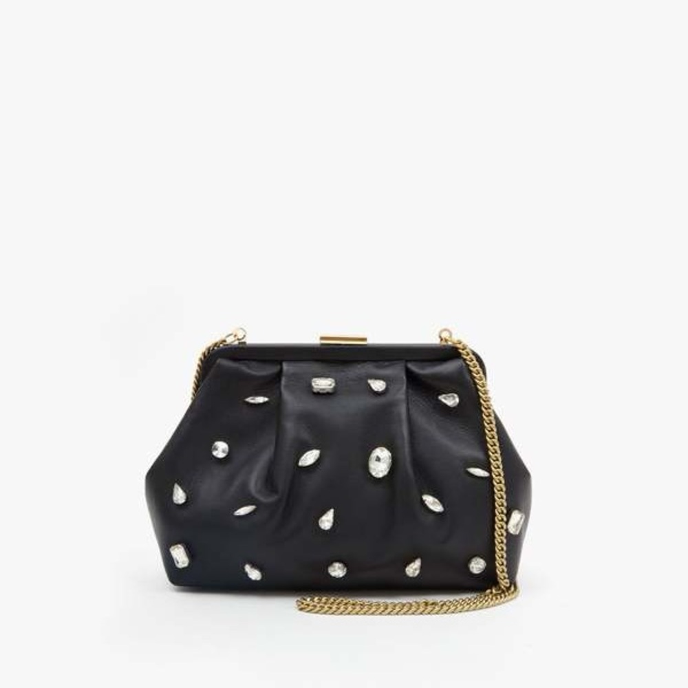 Clare V Sissy Bag- Black Nappa / Stones (never worn)